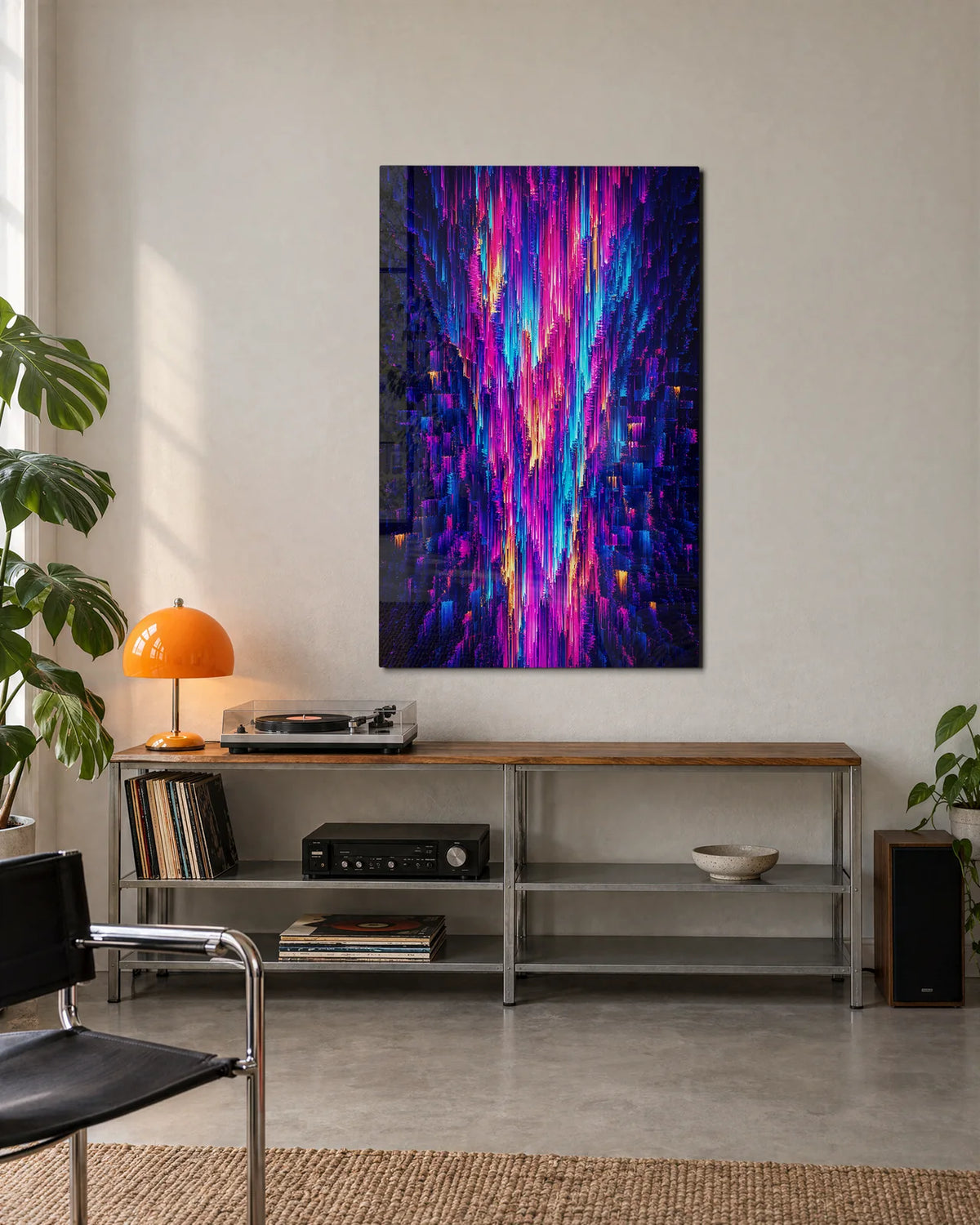 Electric Cascade — shown in a living space