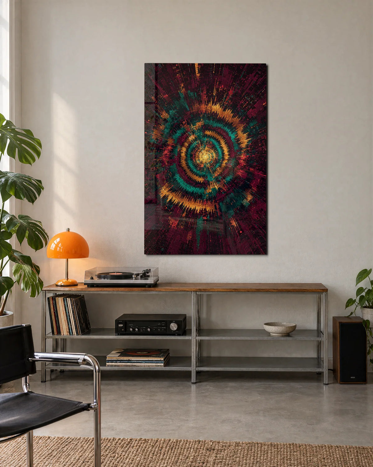 Spinning Signal — shown in a living space