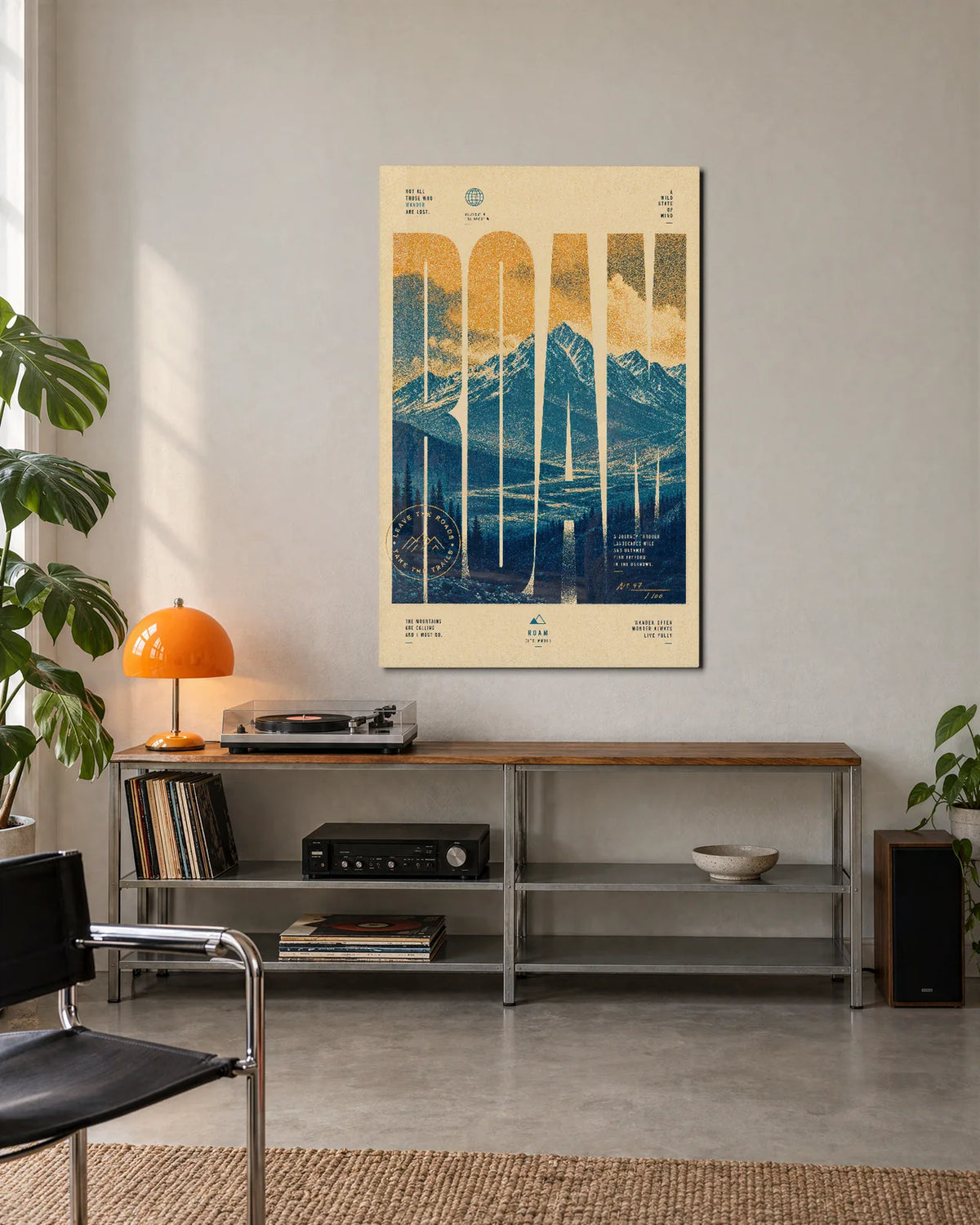 Roam Further — shown in a living space