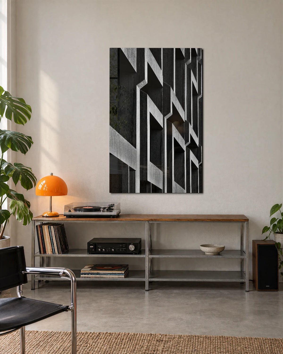 Concrete Rhythm — shown in a living space