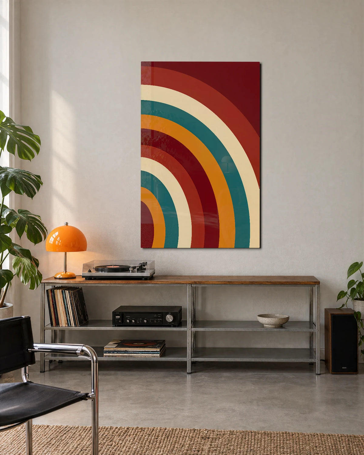 Warm Radius — shown in a living space