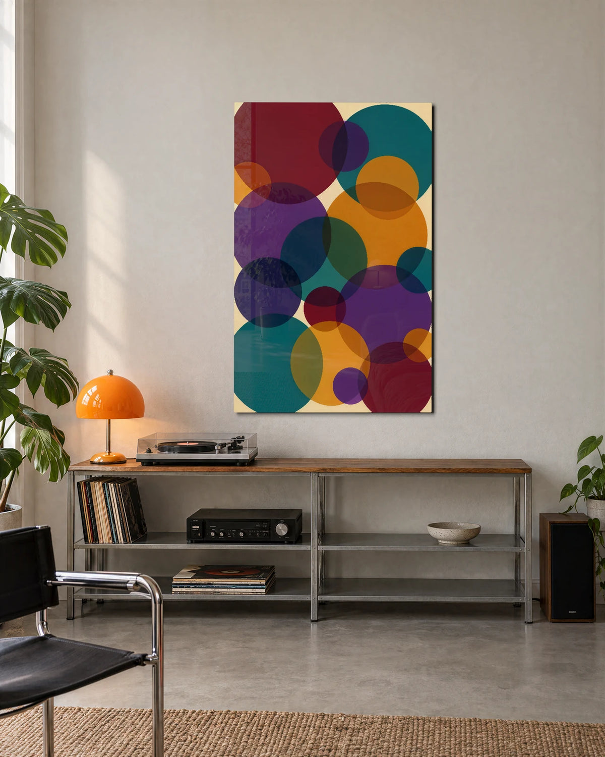 Circles in Company — shown in a living space