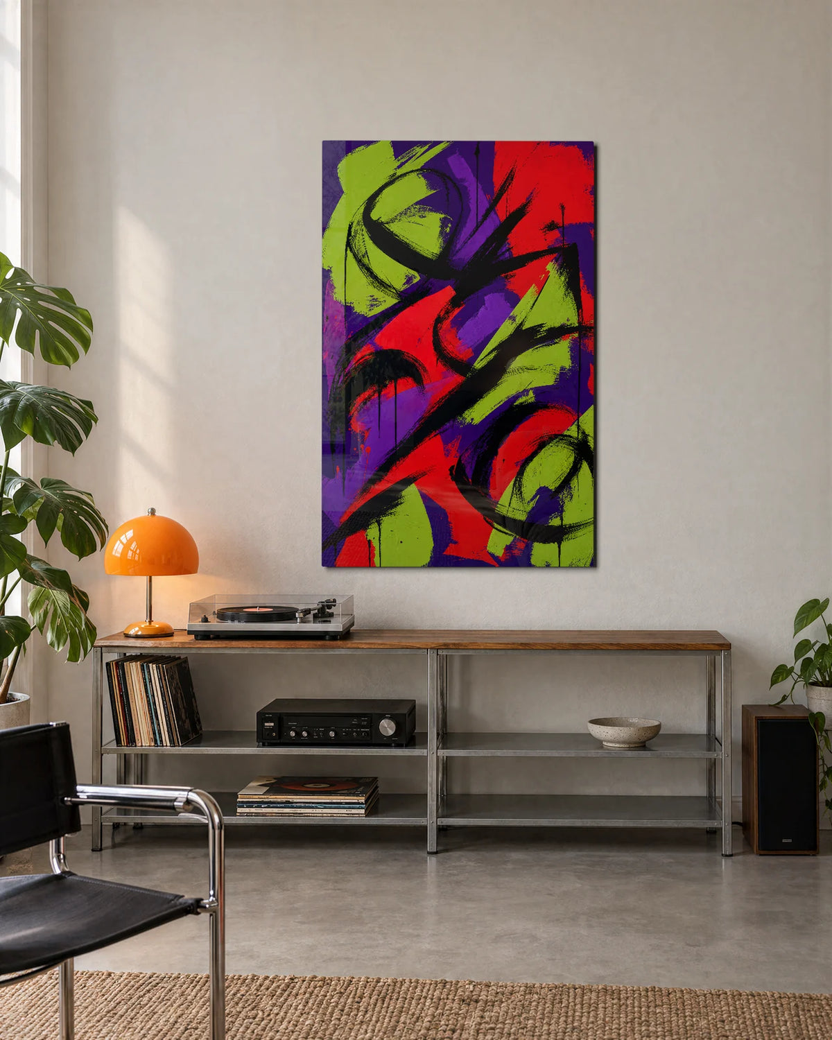 Electric Brushwork — shown in a living space
