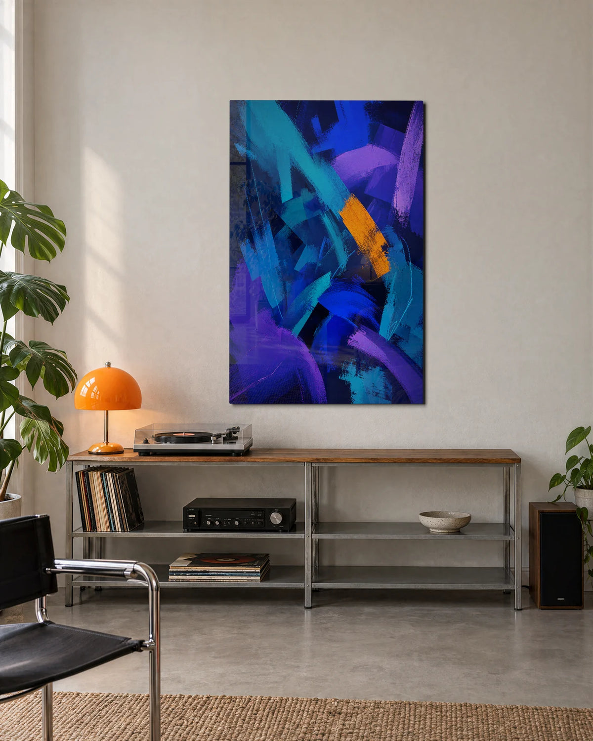 Blue Cut Through — shown in a living space