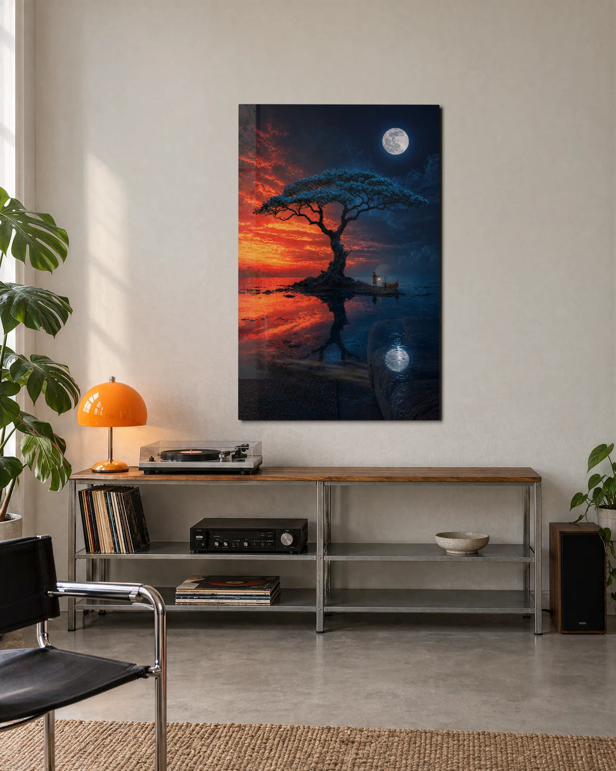 Between Sun and Moon — shown in a living space