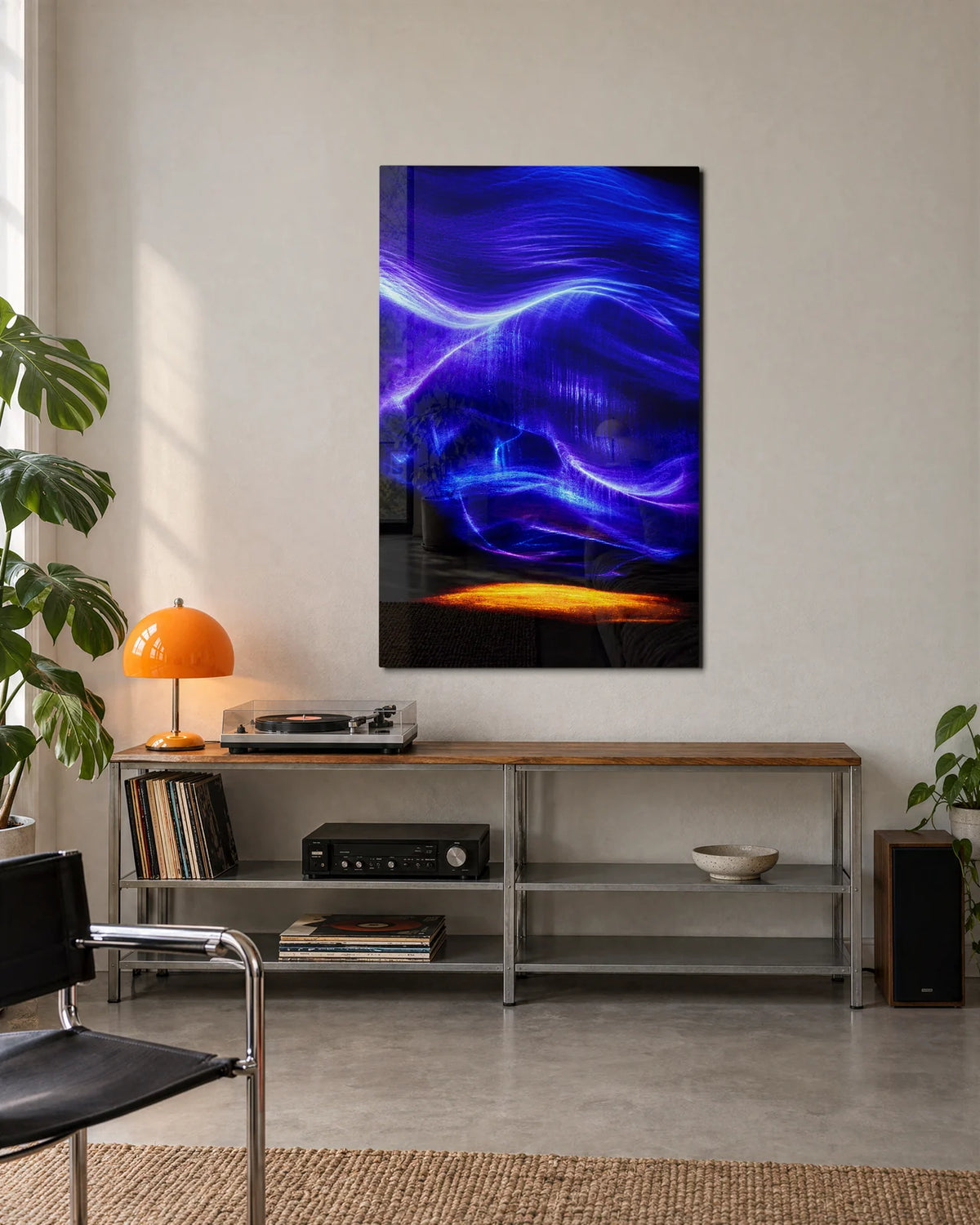 Blue Light Drifting — shown in a living space