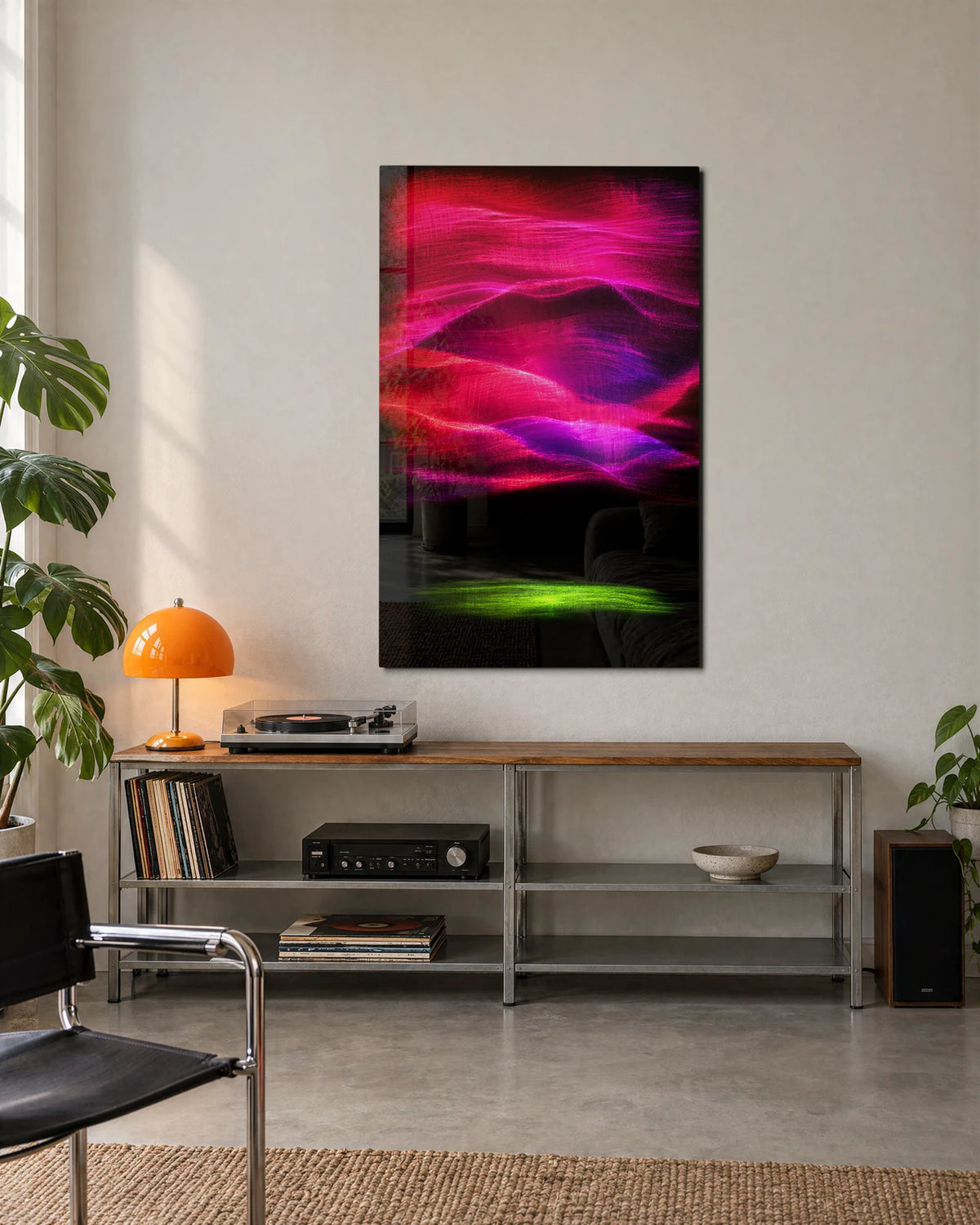 Pink Suspended — shown in a living space