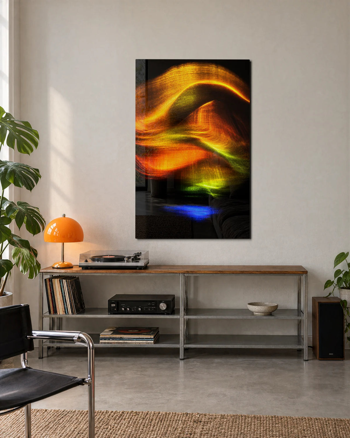 Golden Light Drifting — shown in a living space