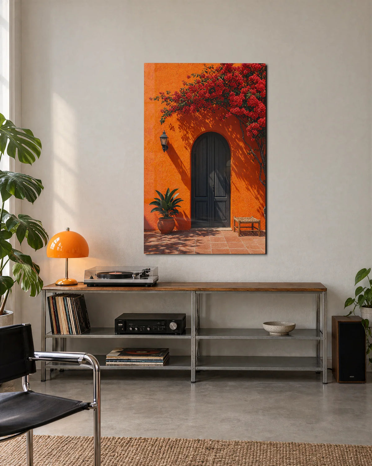 The Orange Doorway — shown in a living space