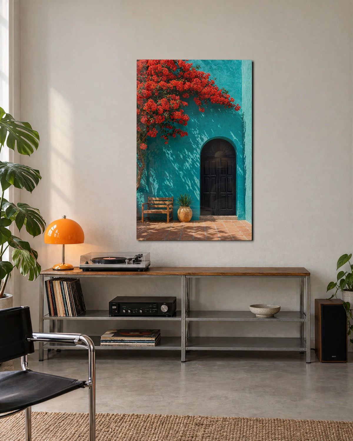 The Turquoise Doorway — shown in a living space