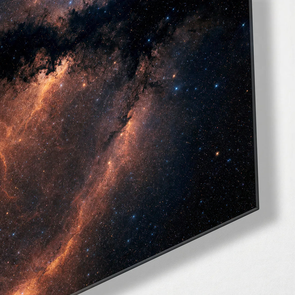 Star River — corner detail of glass wall art
