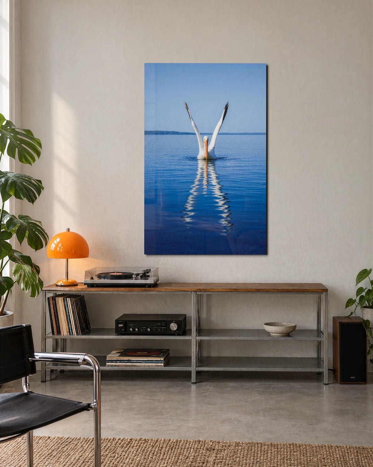 Wings Above Water — shown in a living space