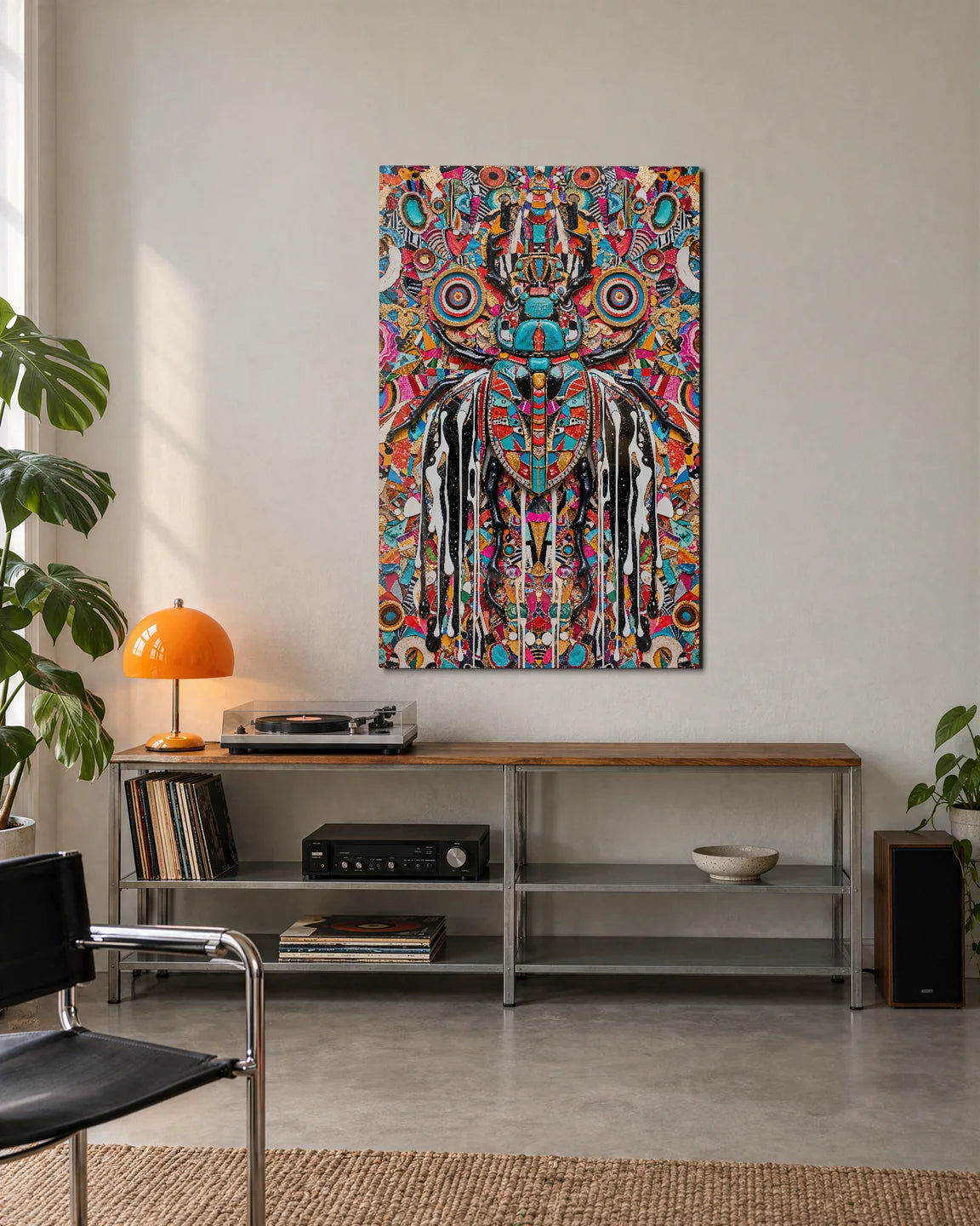 Beetle Kaleidoscope — shown in a living space