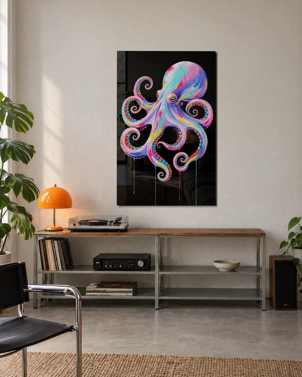 Eight Bright Arms — shown in a living space