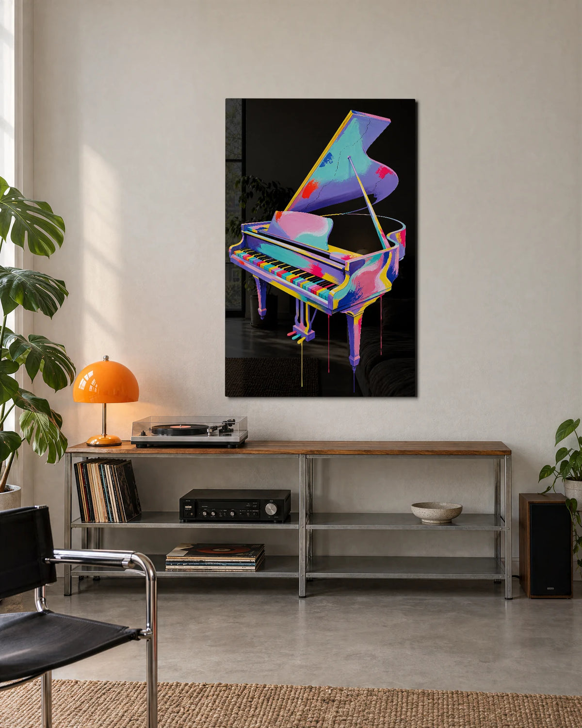 Piano in Full Colour — shown in a living space