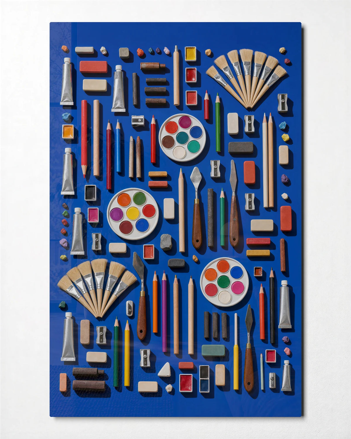 Tools of Colour — front view of glass wall art