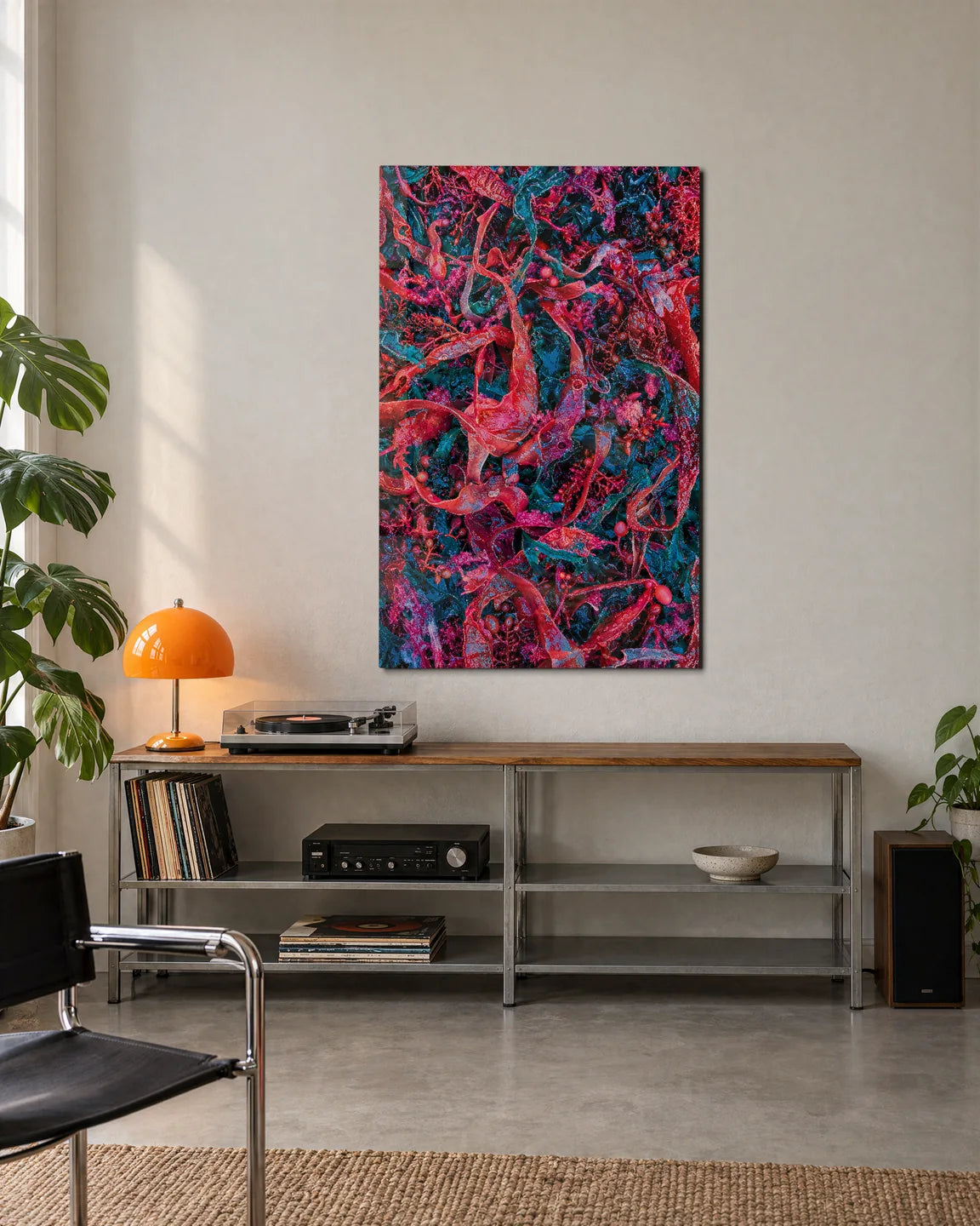 Crimson Undergrowth — shown in a living space