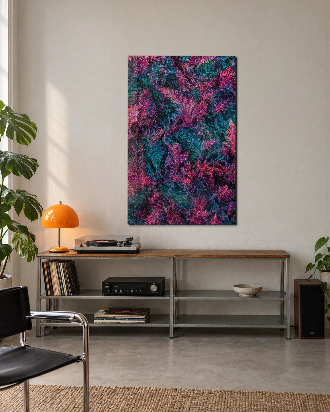Coral Threads — shown in a living space