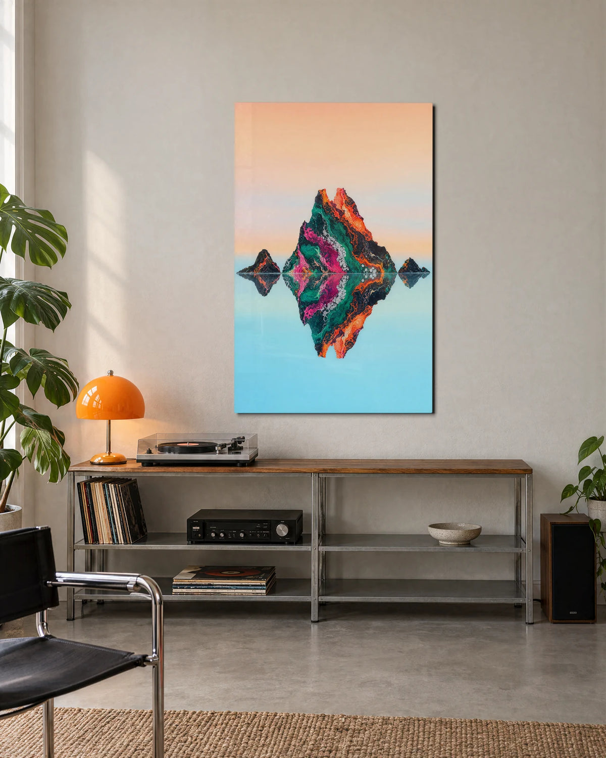 An Island of Colour — shown in a living space