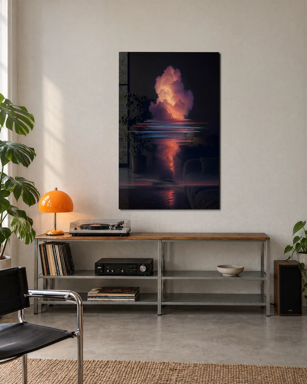Cloud Between Lines — shown in a living space