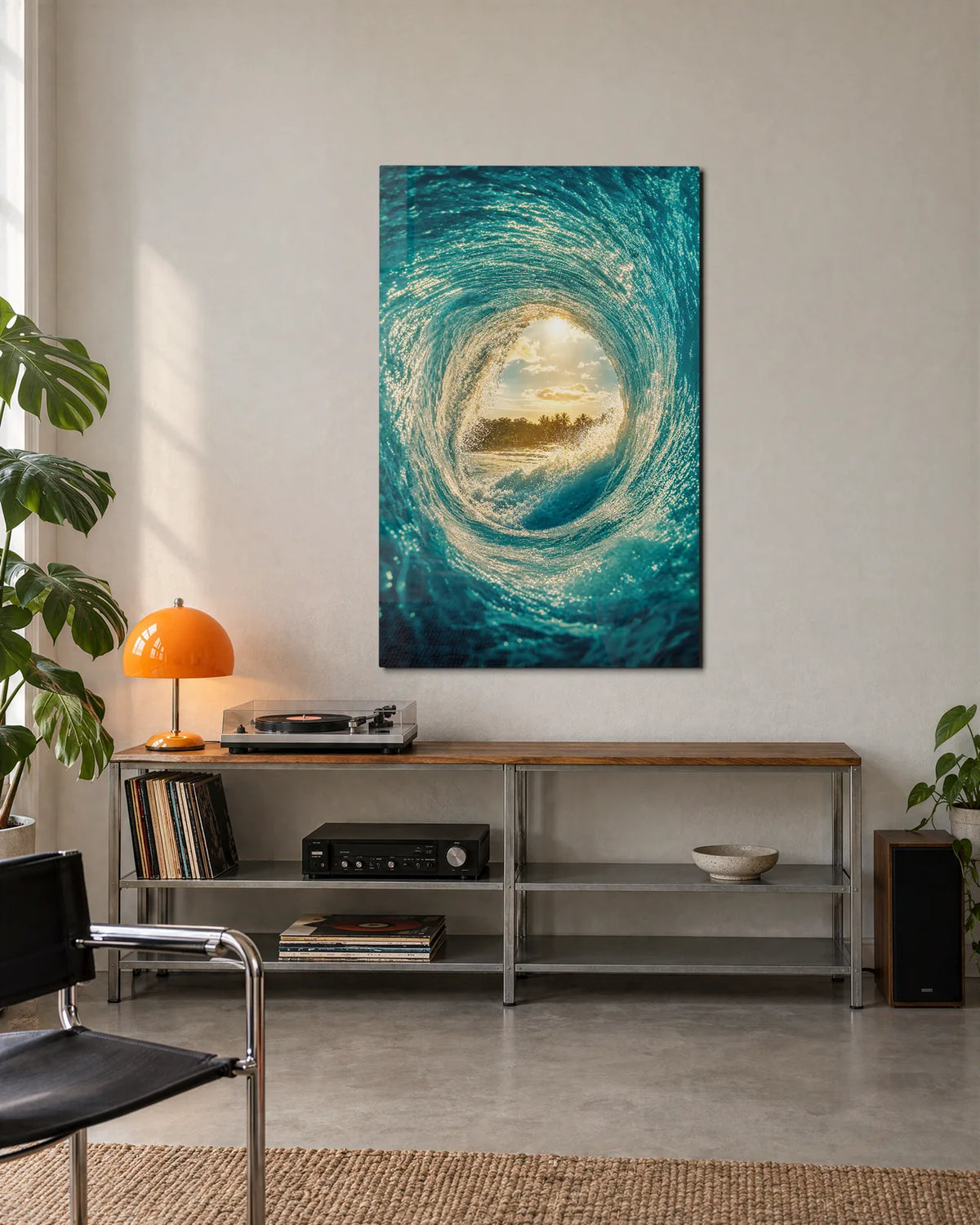 Inside the Wave — shown in a living space