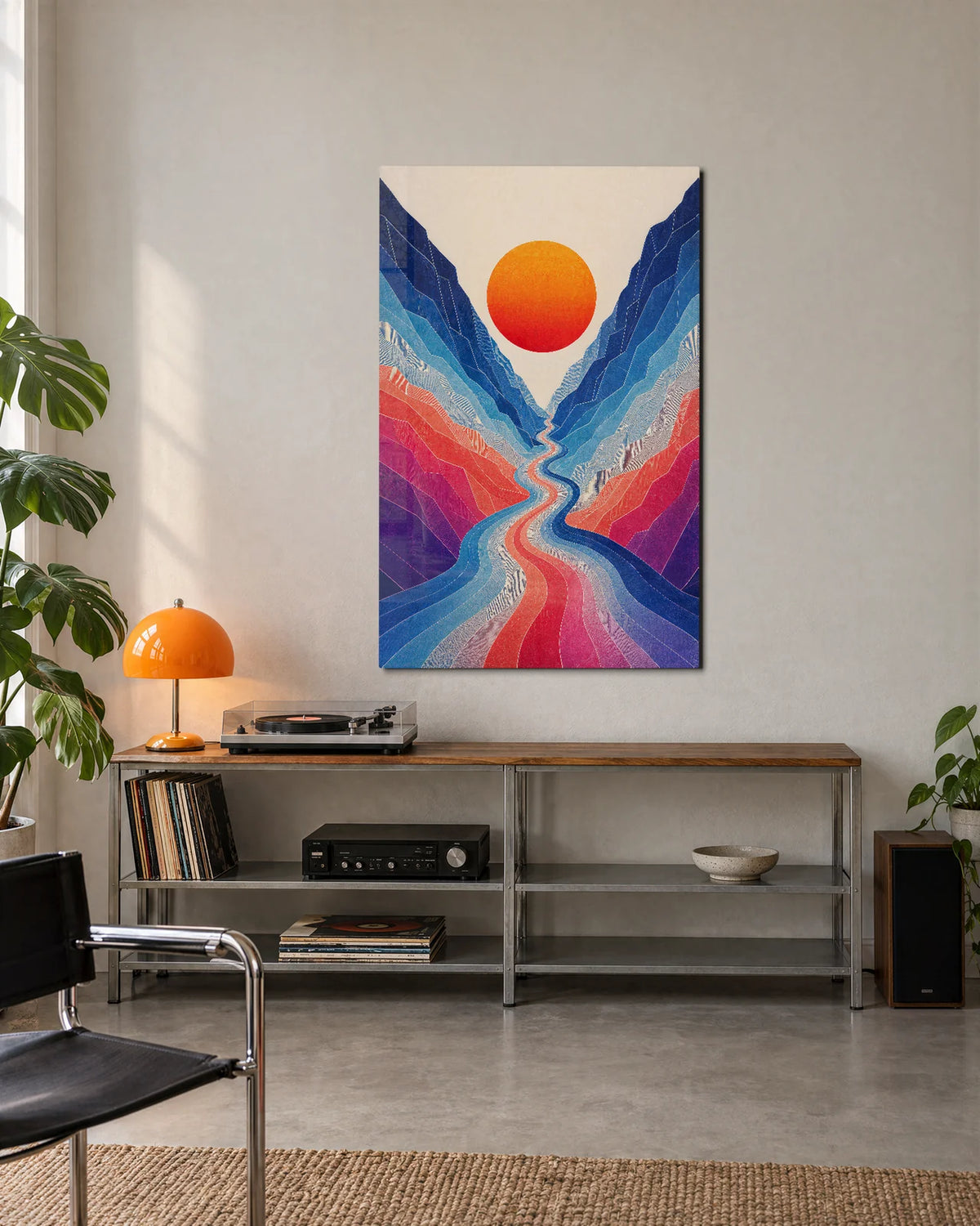 River Through Colour — shown in a living space