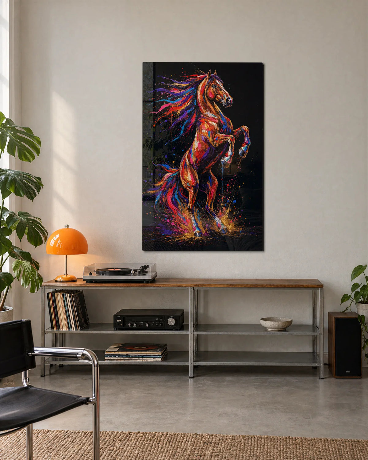 Colour at a Gallop — shown in a living space