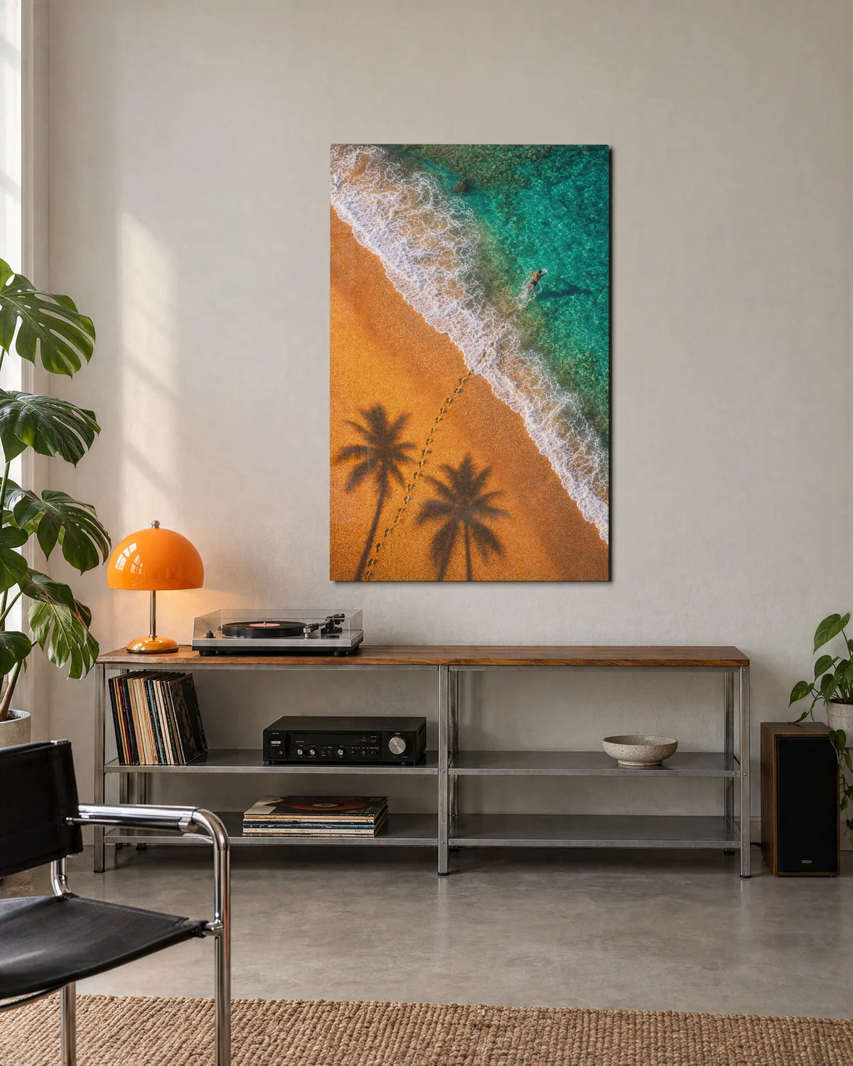 Footprints at the Edge — shown in a living space