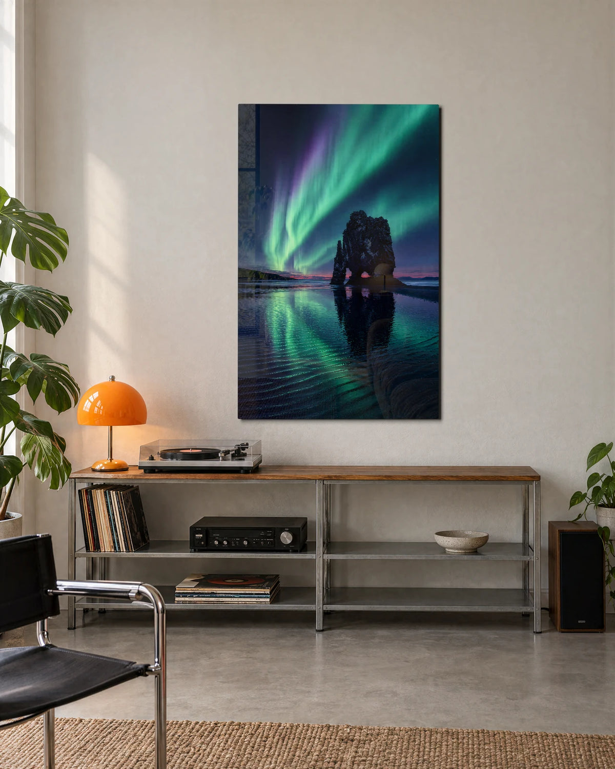 Light above the Arch — shown in a living space