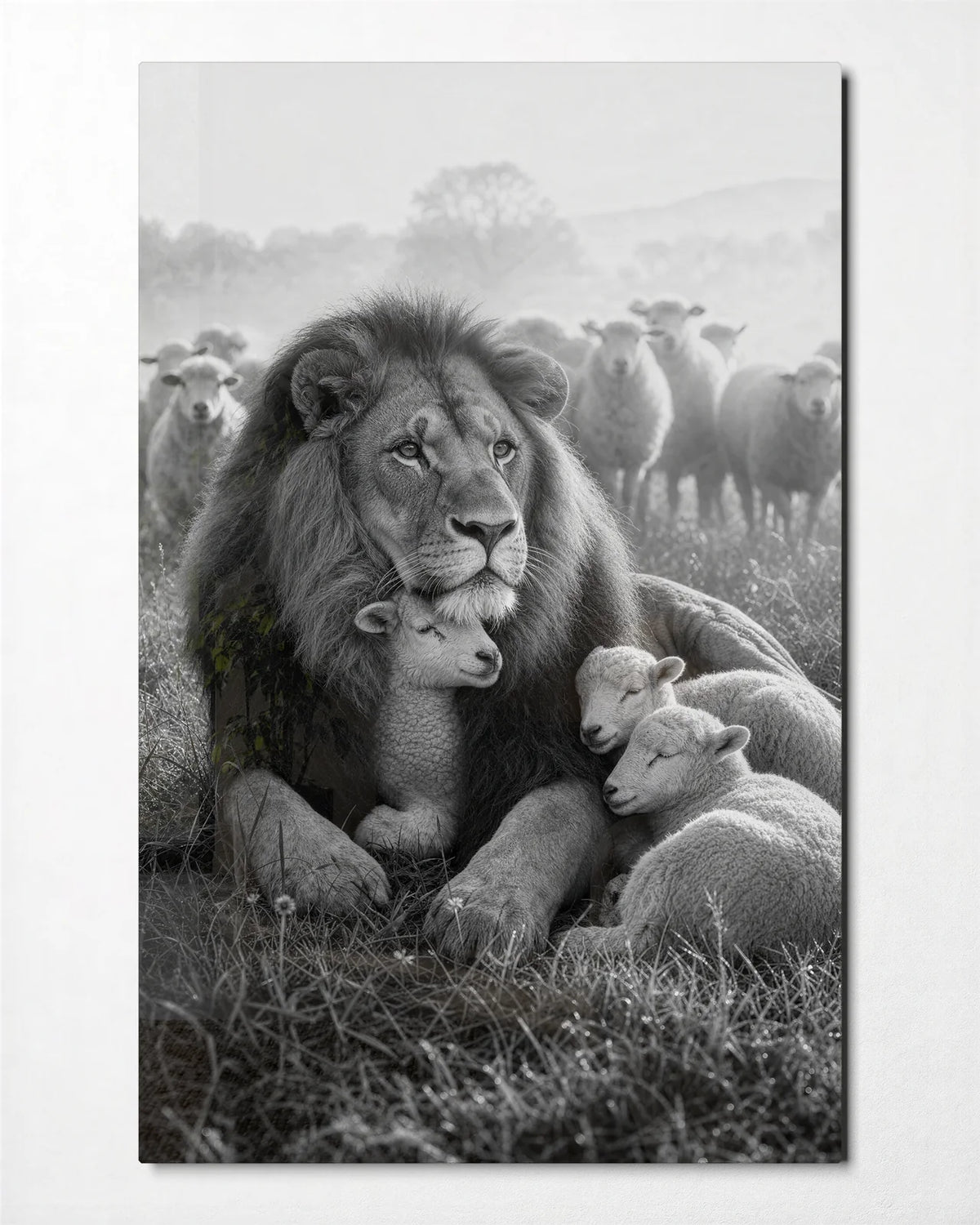 Gentle Company — front view of glass wall art