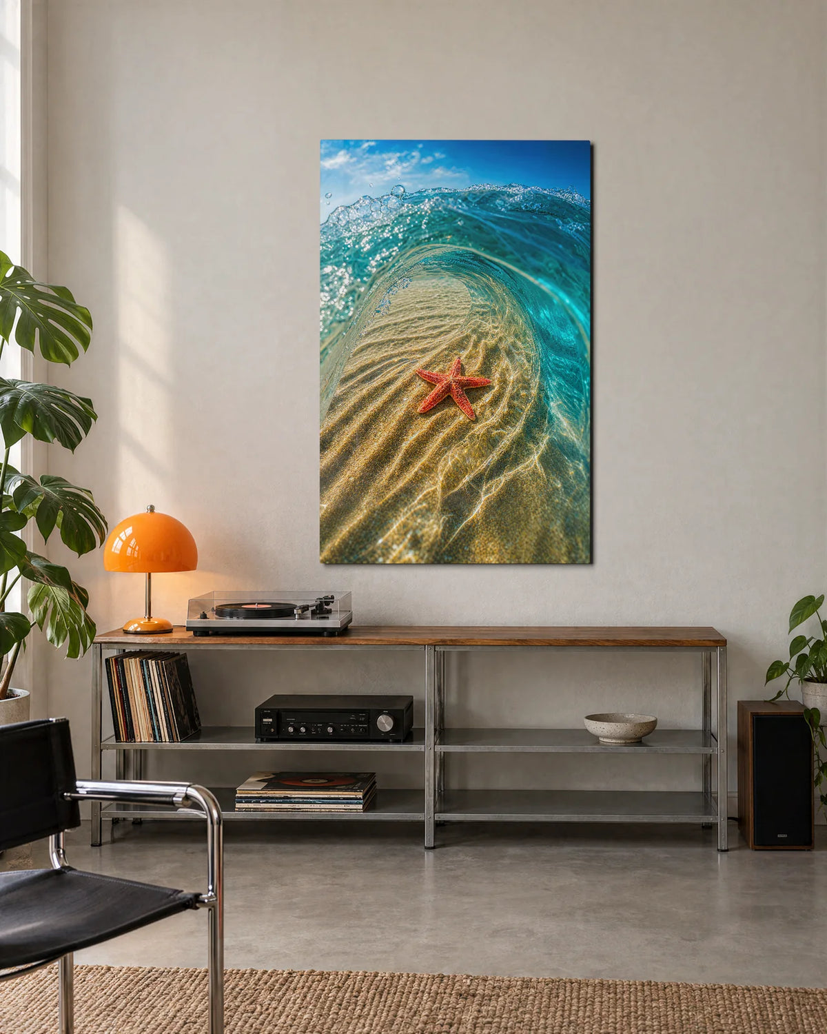 Beneath the Wave — shown in a living space