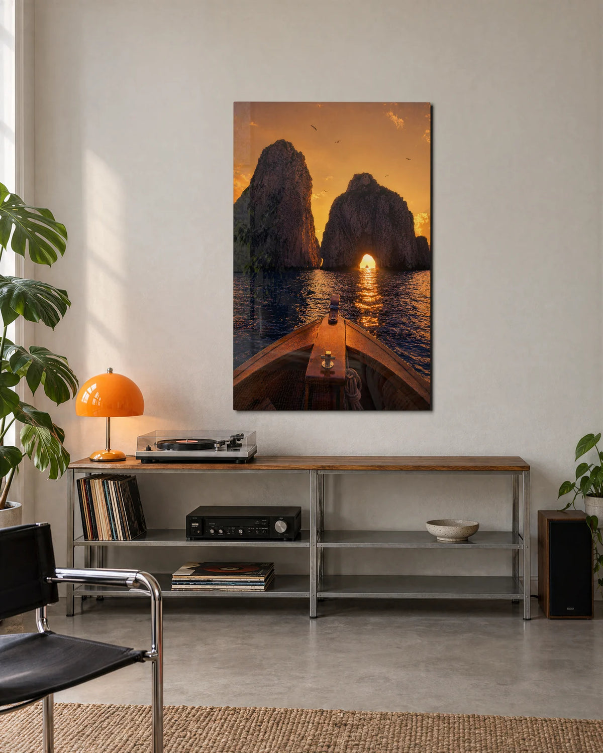 Through the Golden Arch — shown in a living space