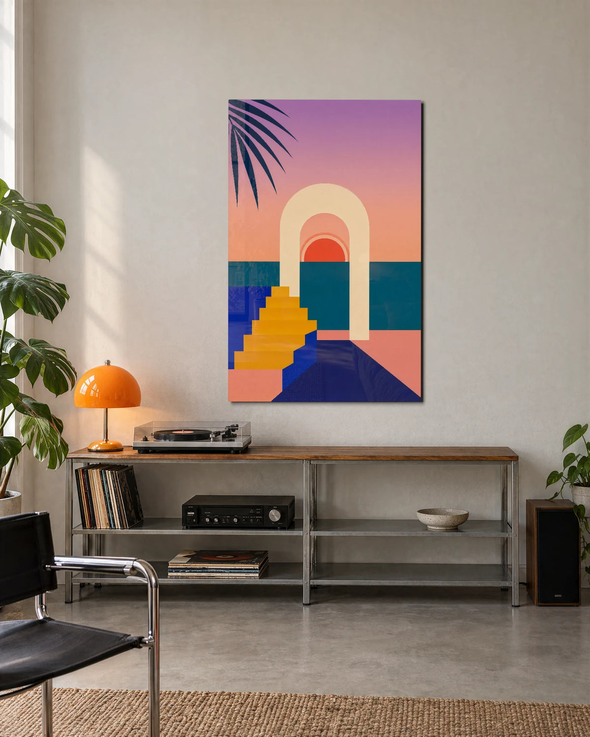 Through the Sunlit Arches — shown in a living space
