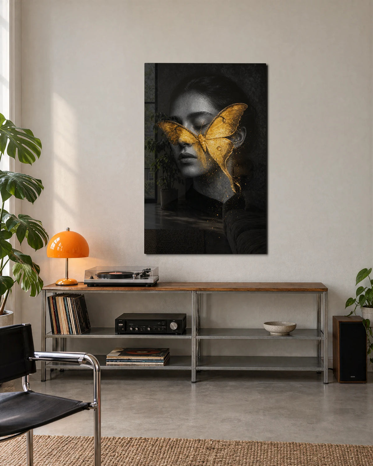Golden Veil — shown in a living space