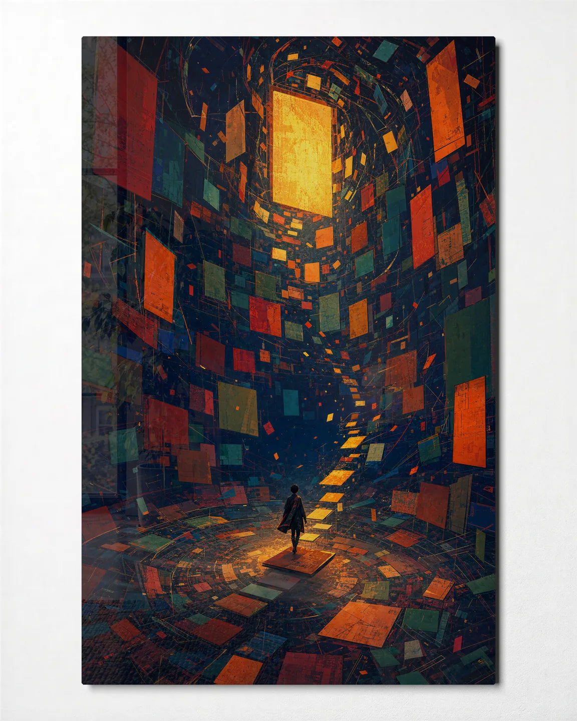 A Window in Colour — front view of glass wall art