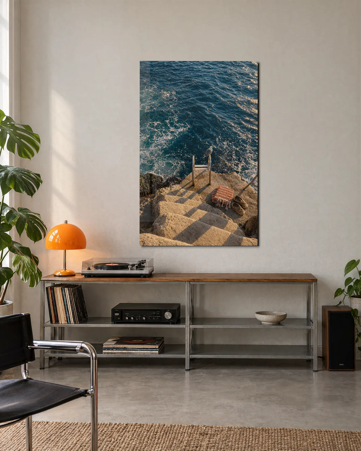 Steps Into Blue — shown in a living space