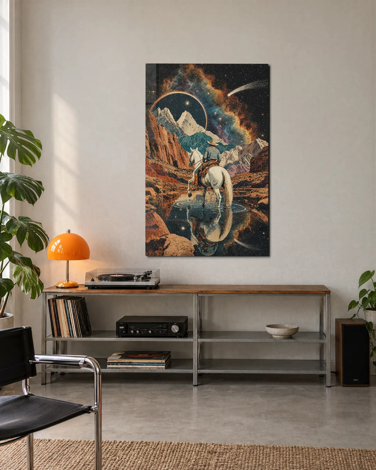 Ride beyond the Mountains — shown in a living space