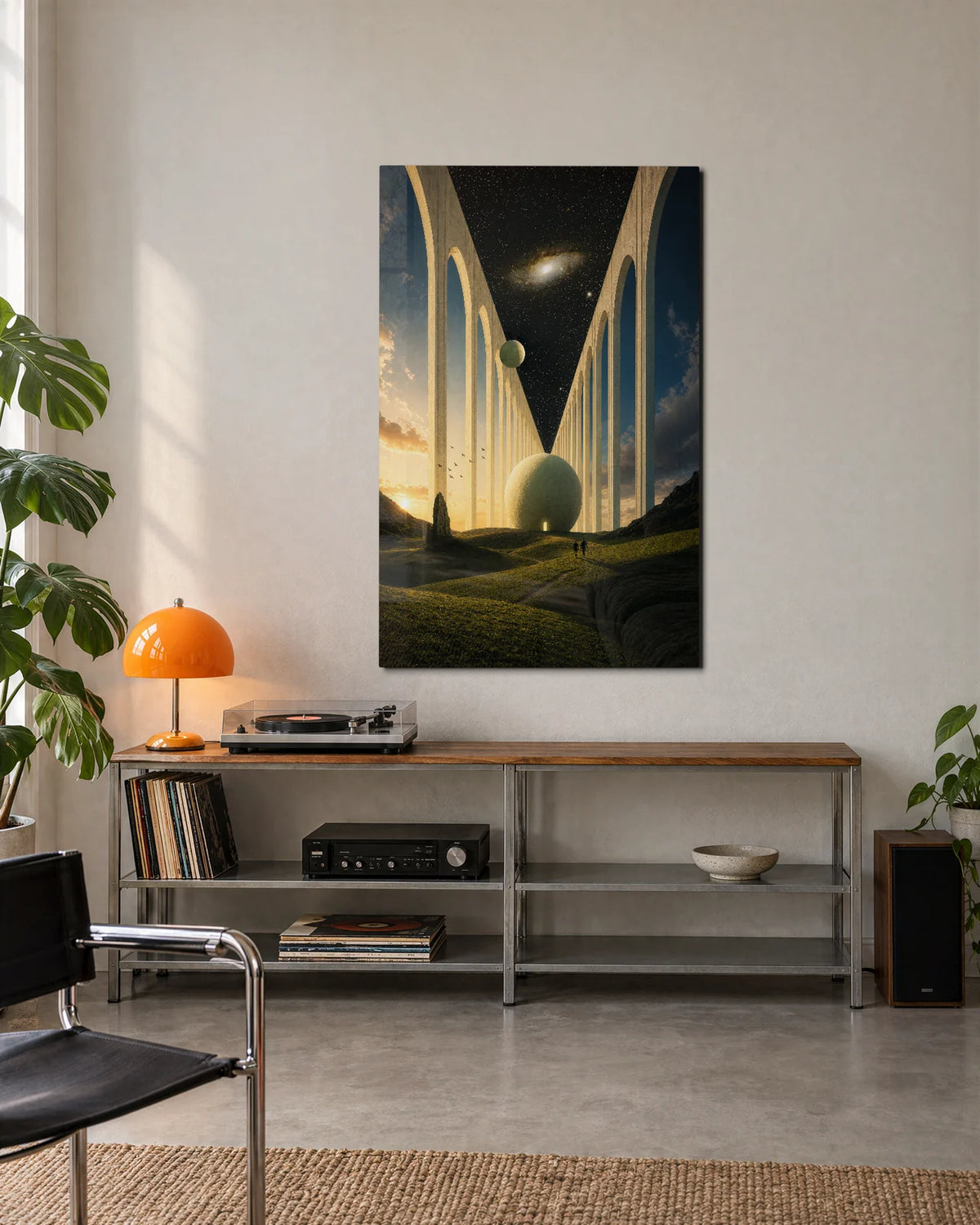 The Sky between Arches — shown in a living space