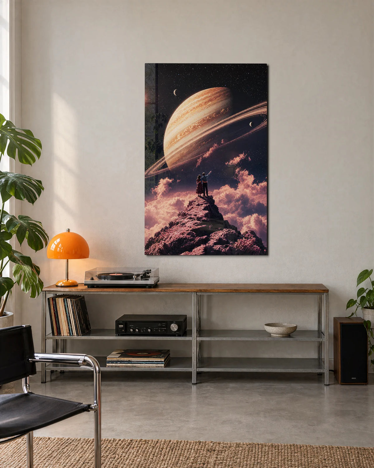 Two Beneath the Rings — shown in a living space