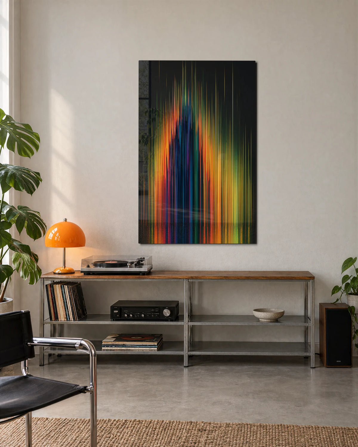 Lines after Dark — shown in a living space