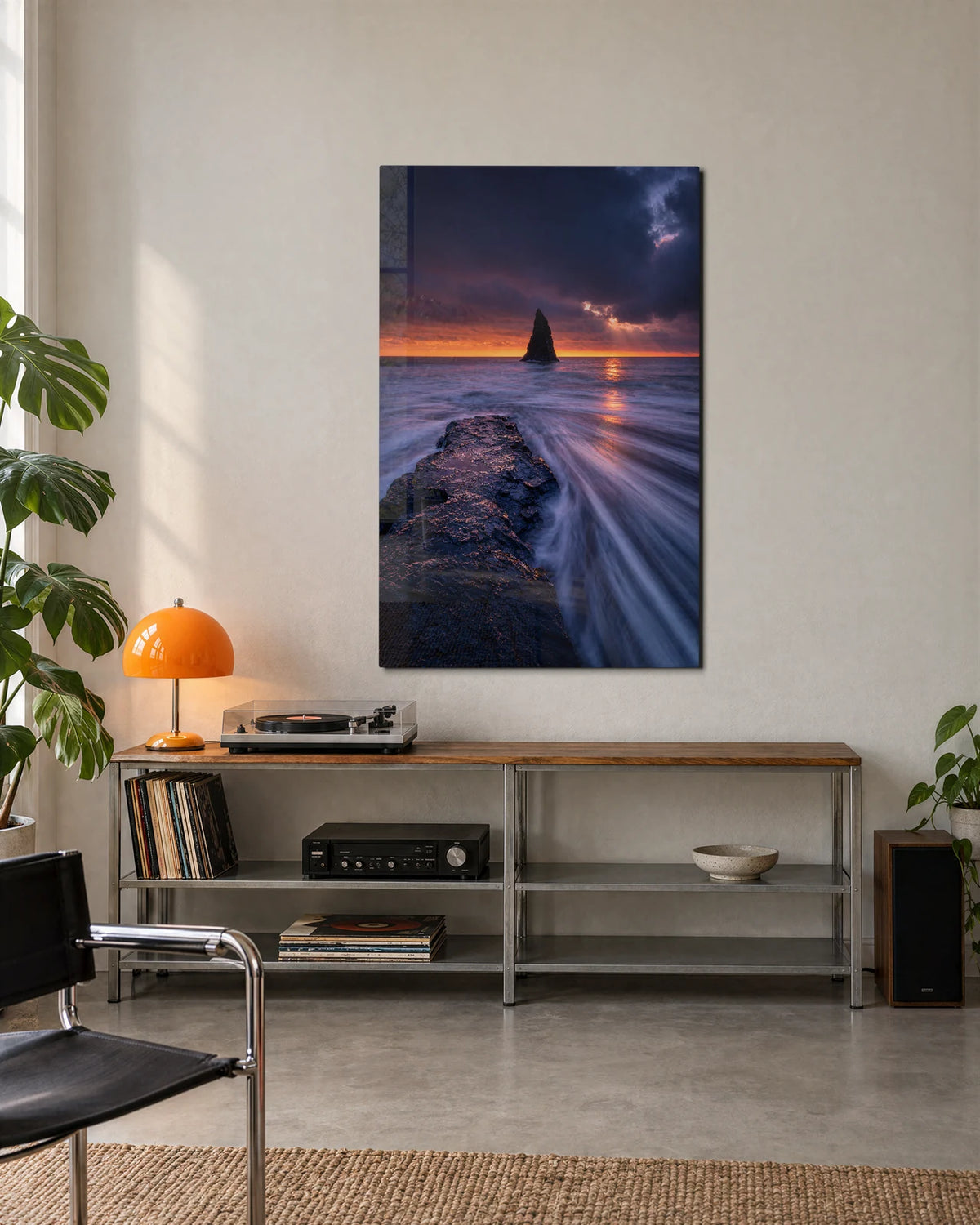 Last Light at Sea — shown in a living space