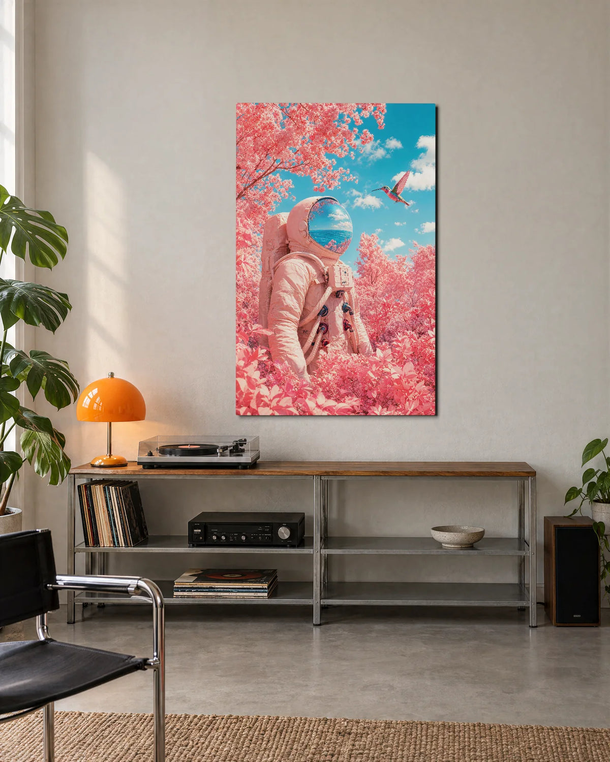 Pink Planet Garden — shown in a living space