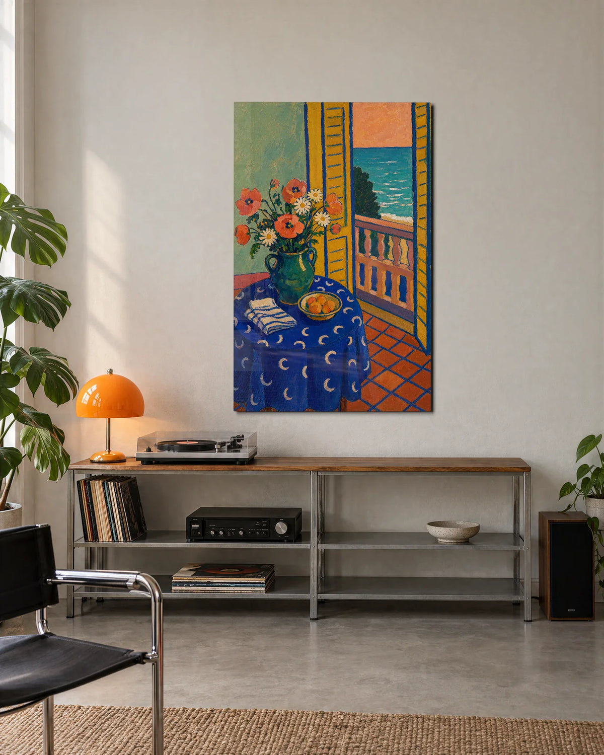 Flowers by the Sea — shown in a living space