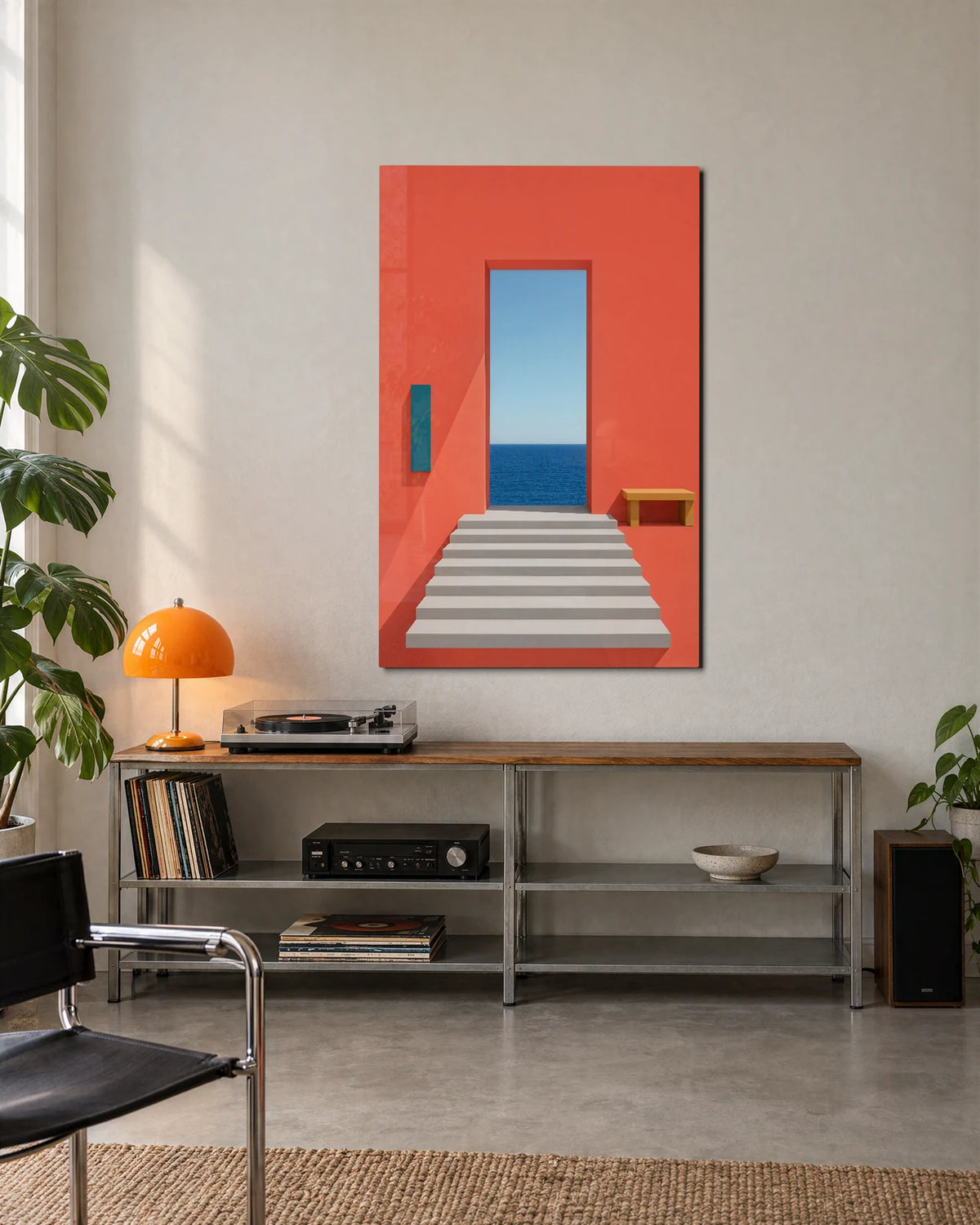 A Door to Blue — shown in a living space