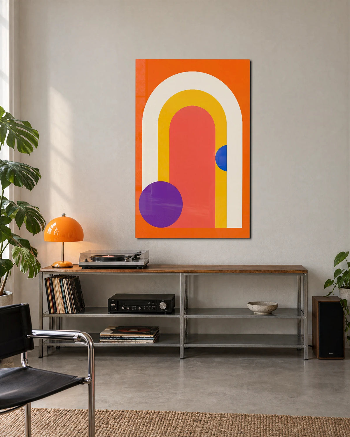 Orange Arch — shown in a living space