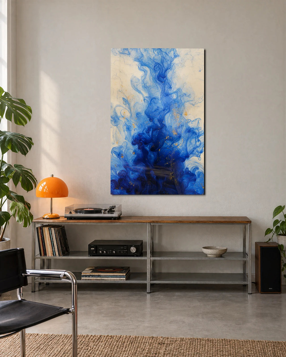 Blue Rising — shown in a living space