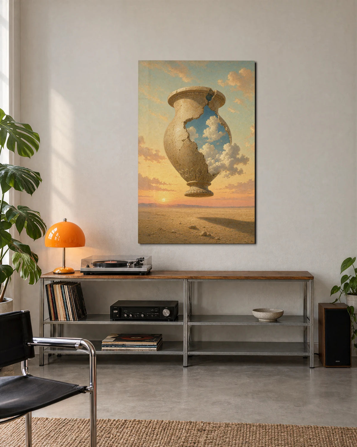 A Vessel for Clouds — shown in a living space