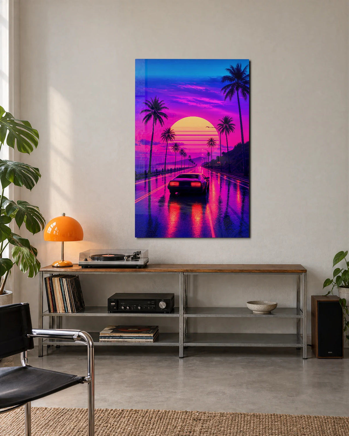 Neon Coast Drive — shown in a living space