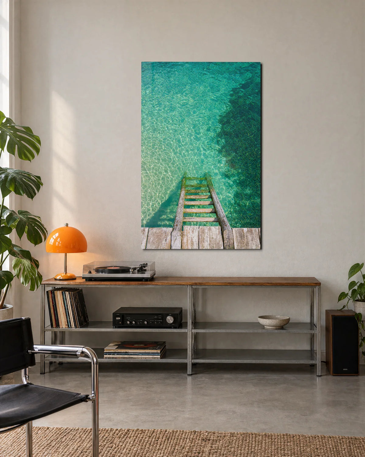 Straight into the Blue — shown in a living space