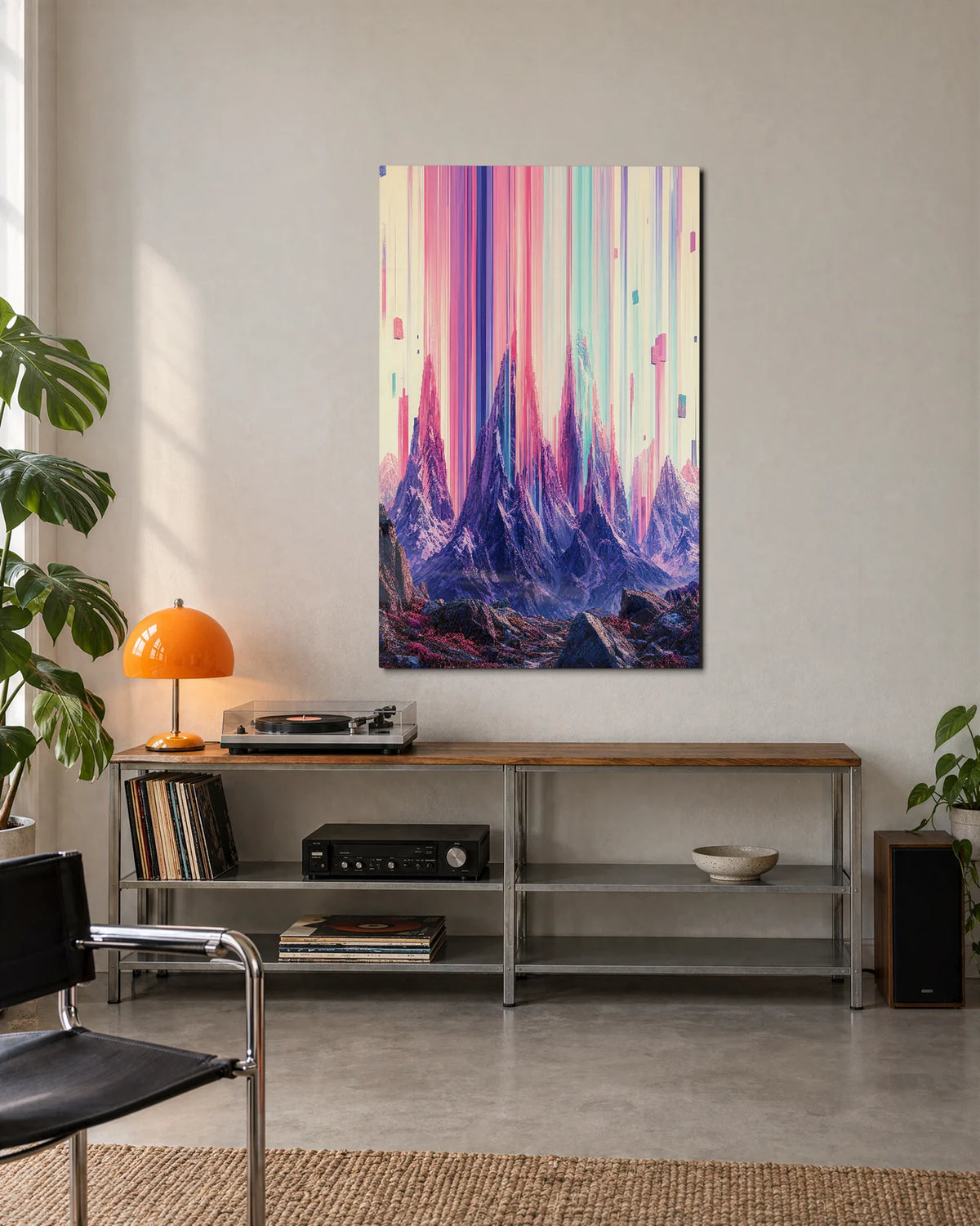 Mountains into Stripes — shown in a living space